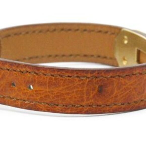 HERMES Kelly Watch Gold Plated Leather Quartz Ladies Watch KE1.201 BF576536 main image 5